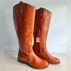 I.N.C. International Concepts Women’s Brown Fawne Leather Knee High Boots 7.5